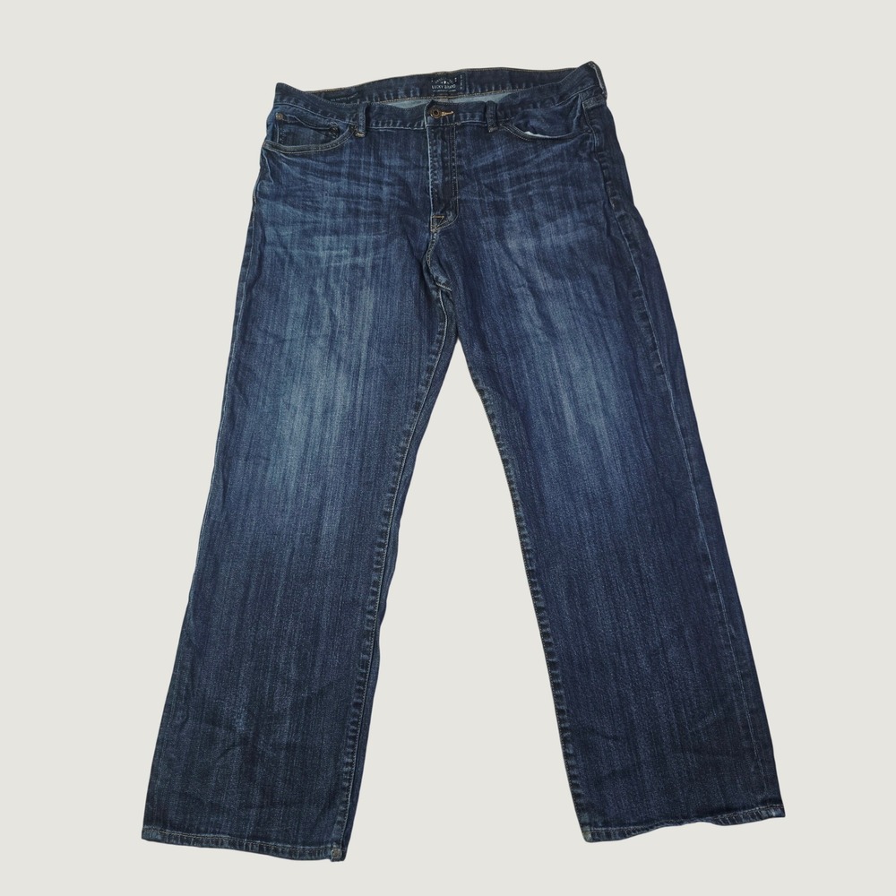 Lucky Brand Men's 361 Vintage Straight Jeans 38x30 Blue Denim Dark Wash G99